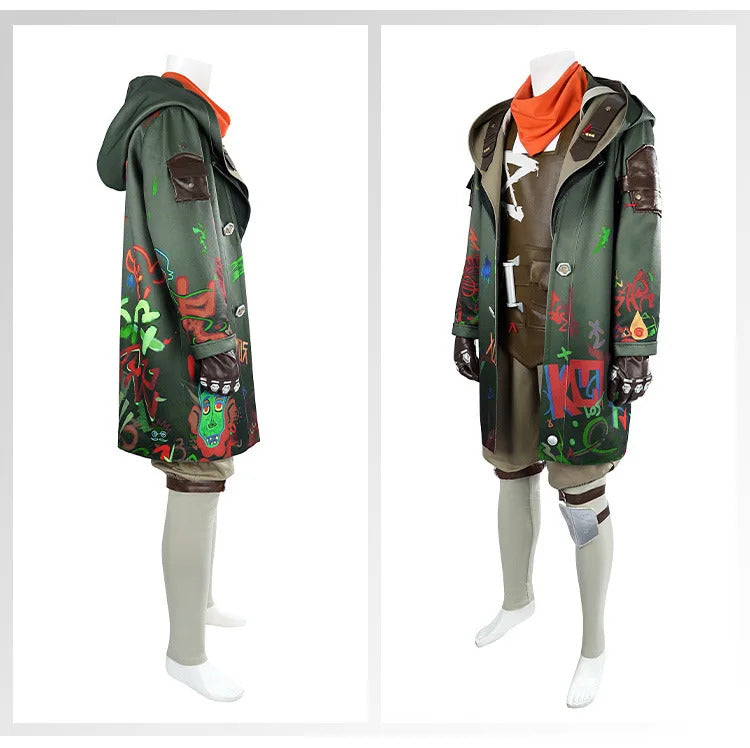 LoL Arcane:League of Legends2 Ekko Cosplay Costume Game Party Uniform Hallowen Carnival Role Clothes Clothing Shusheng