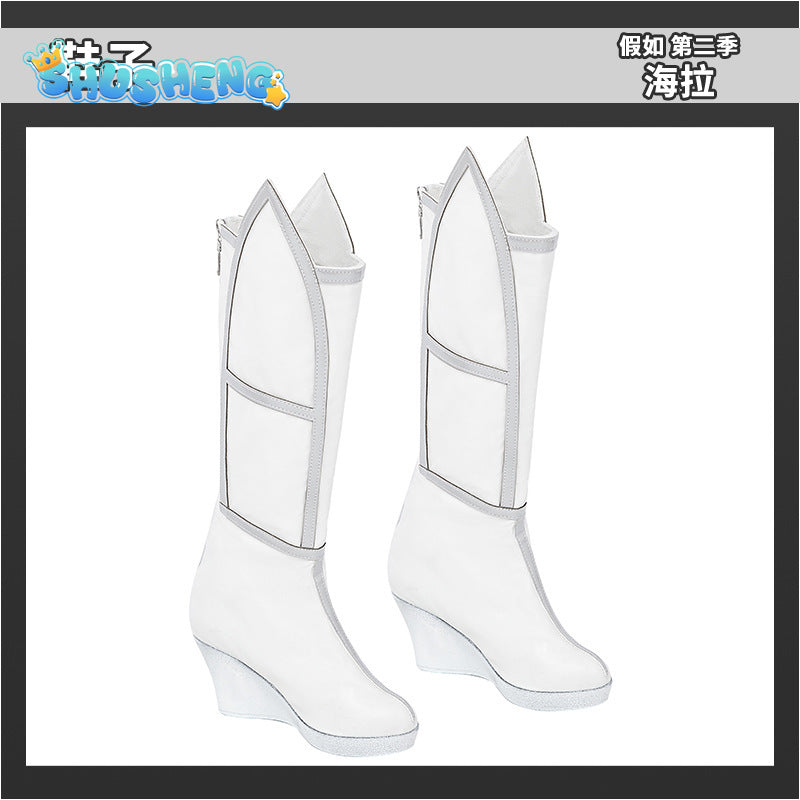 Cosplay Hela White Outfit Halloween Cosplay Costume Set Bodysuit White Jumpsuit Superheroine Costume With Cape Suit