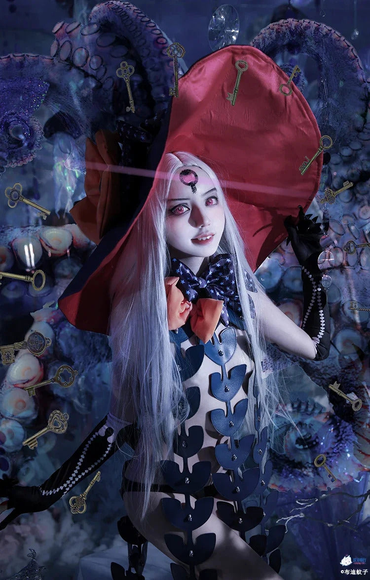 FGO Abigail Williams Summer Cosplay Fate/Grand Order FGO Costume Halloween party sexy dress hat gloves socks tattoo stickers set