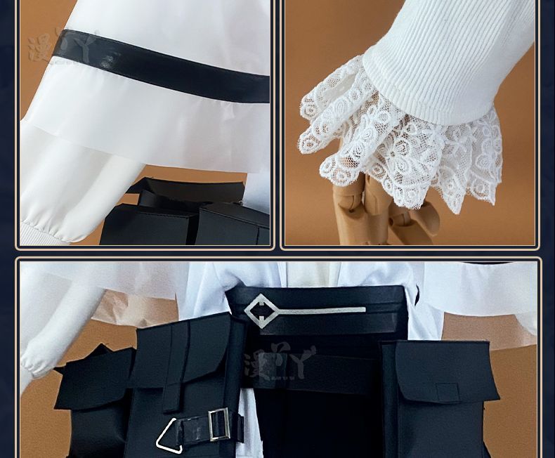 Arknights Priestess Cosplay Costume Game Uniforms Women Halloween Party Girls Clothes Outfit Anime Event Trench Skirt