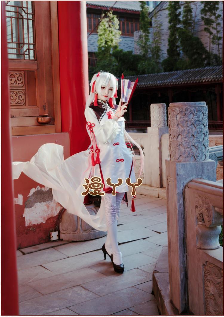 Shiranui Onmyoji Shiranui Cosplay Costume Halloween party dress female cheongsam