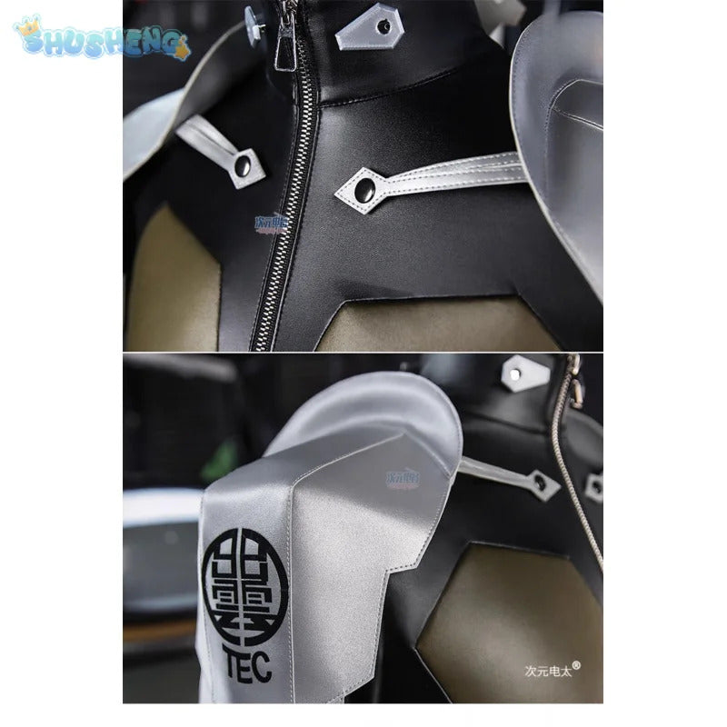 Kafka Hibino Kaiju Cos No. 8 Cosplay Costume Halloween party high-quality leather jumpsuit shoulder armor prop accessory set