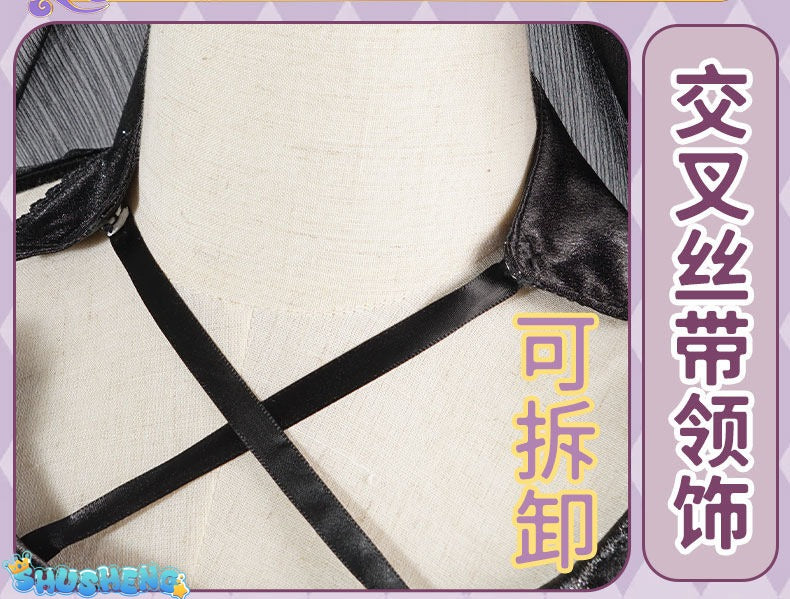 Akemi Homura Black Dress Anime Puella Magi Madoka Magica Cosplay Costume Lolita Dress Party Suit Halloween Uniform