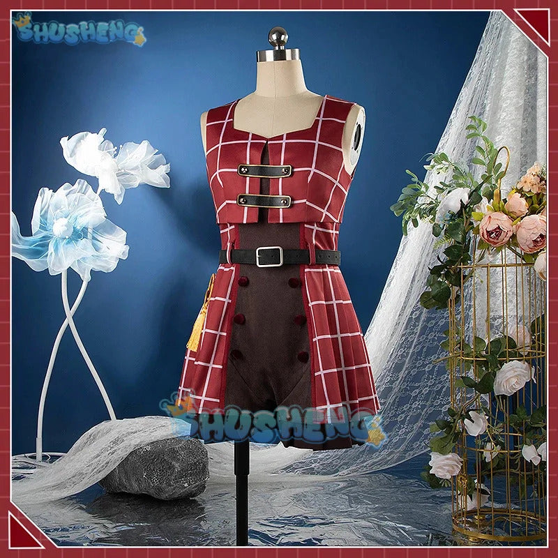 Shusheng Vtuber Nijisanji Uduki Kohh MV Game Suit Lovely Uniform Cosplay Costume Halloween Carnival Party Role Play Outfit