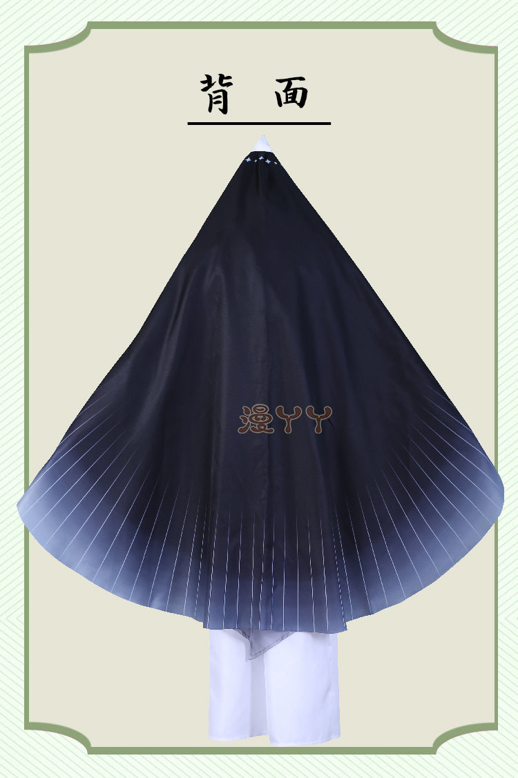 Eli Clark Cosplay Seer Game Identity Ⅴ costume Halloween Party Fashion Cloak Eyemask Tie Accessories Uniform Woman Man Set