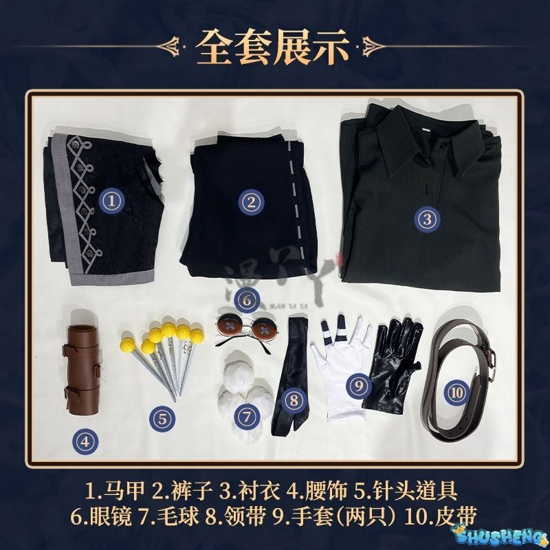 Identity V Matthias Czernin Puppeteer Game Suit Handsome Uniform Cosplay Costume Halloween Party Role Play Outfit Men