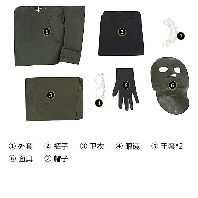 Riddler Edward Nygma superhero Bat Cosplay Costume Mask, jacket, pants, glasses, hoodie, hat, glove set men's fantasy uniform