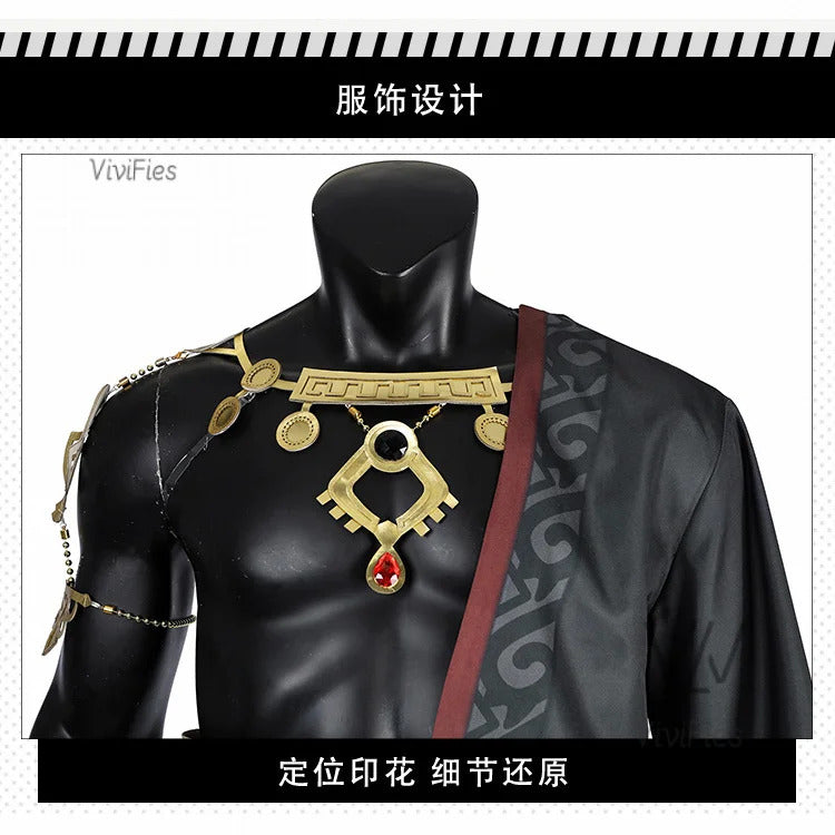 New Game Ganondorf Tears of the Kingdom Cosplay Costume Character Uniform Halloween Carnival Costume Complete Set Men Suit