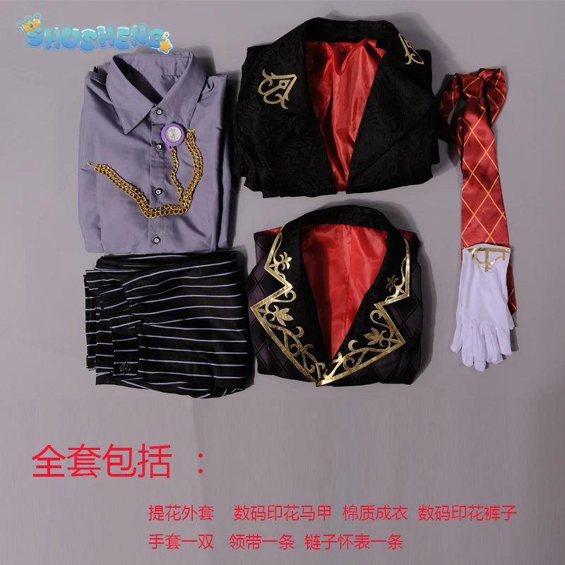 Aesop Carl Anime Game Identity V Cosplay Costume Clothes Wig Uniform men and women Cosplay Halloween Party IN STOCK