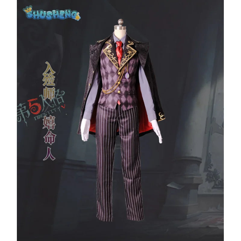 Aesop Carl Anime Game Identity V Cosplay Costume Clothes Wig Uniform men and women Cosplay Halloween Party IN STOCK