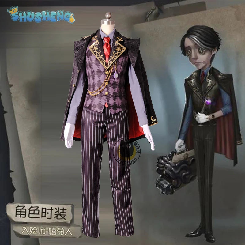 Aesop Carl Anime Game Identity V Cosplay Costume Clothes Wig Uniform men and women Cosplay Halloween Party IN STOCK