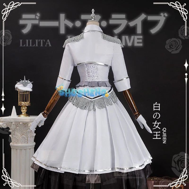 Anime DATE A LIVE Tokisaki Kurumi Cosplay Costume Wig Fancy Lolita Princess Dress Women Halloween Party Outfit S-XXL