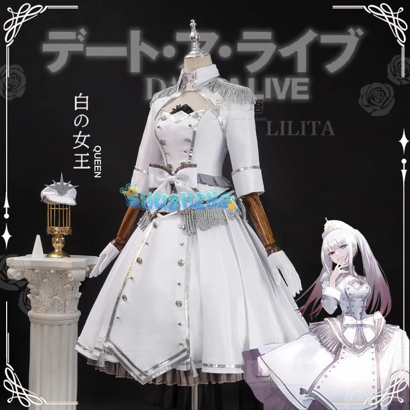 Anime DATE A LIVE Tokisaki Kurumi Cosplay Costume Wig Fancy Lolita Princess Dress Women Halloween Party Outfit S-XXL
