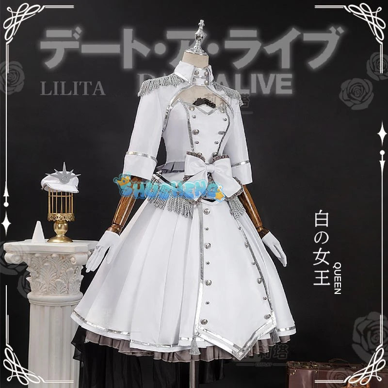 Anime DATE A LIVE Tokisaki Kurumi Cosplay Costume Wig Fancy Lolita Princess Dress Women Halloween Party Outfit S-XXL