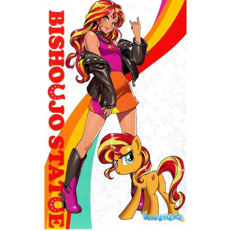 Anime Little Pony Cosplay Sunset Shimmer Costume Lovely Princess Skirt Uniform Suit Outfit Halloween Christmas Party Fashion