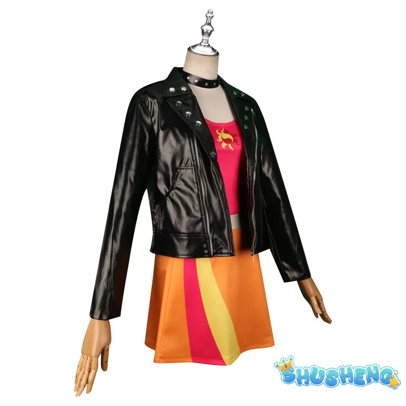 Anime Little Pony Cosplay Sunset Shimmer Costume Lovely Princess Skirt Uniform Suit Outfit Halloween Christmas Party Fashion