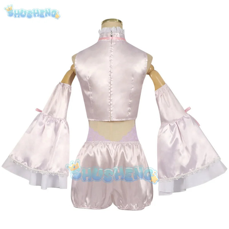 Anime MahoAku Byakuya Mimori Cosplay Costume Wig Uniform The Magical Girl and The Evil Lieutenant Used To Be Archenemies Women