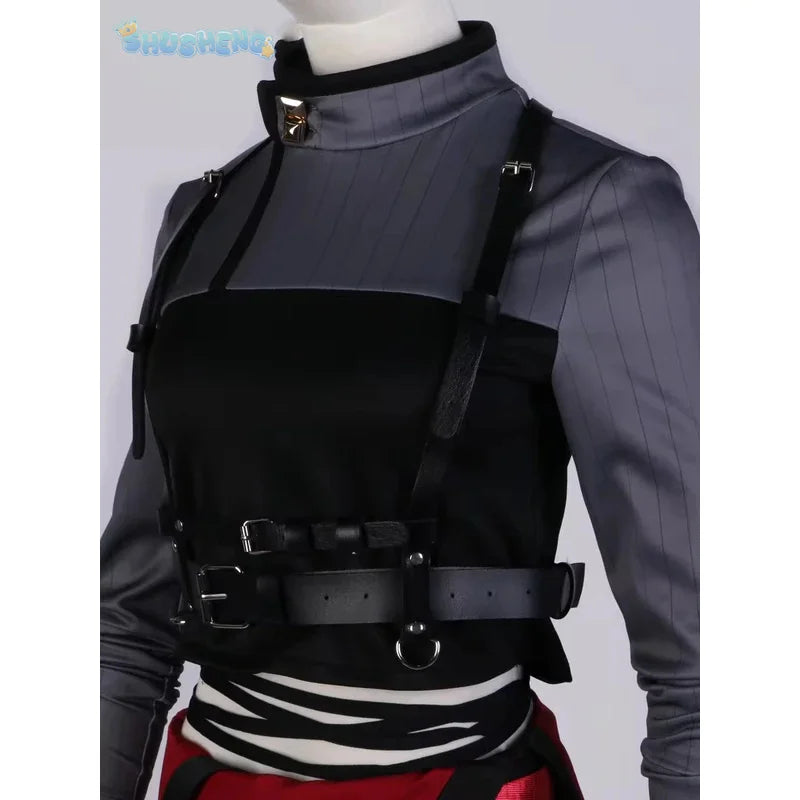 Anime VTuber Nijisanji Kuzuha Game Suit Gorgeous Handsome Uniform Cosplay Costume Halloween Party Role Play Outfit Men