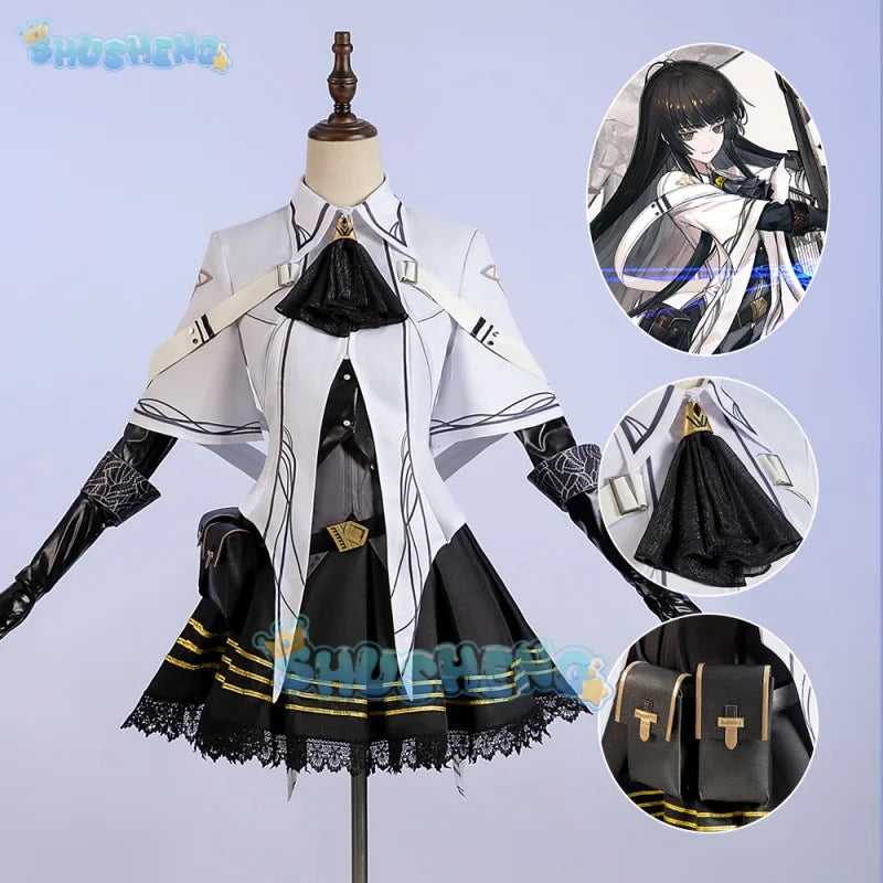 Arknights Arturia Giallo Cosplay Kostüm Spiel Virtuosa Frau Langarm Kleid cos Halloween-Party
