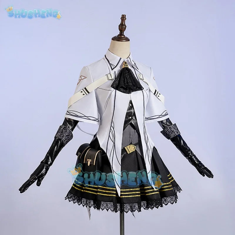 Arknights Arturia Giallo Cosplay Kostüm Spiel Virtuosa Frau Langarm Kleid cos Halloween-Party
