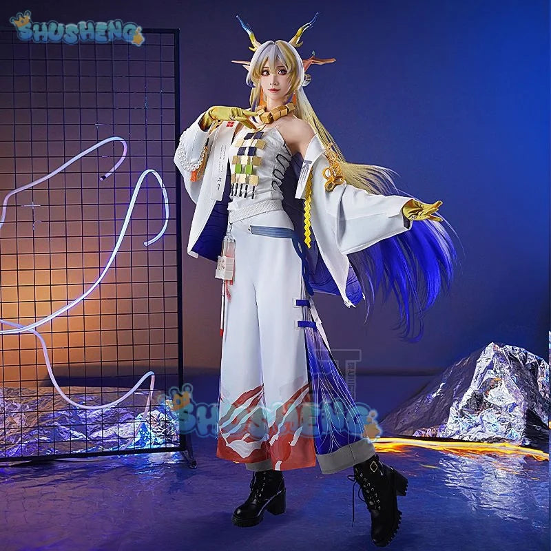 Arknights Shu Cosplay Kostüm Neuer Operator Spielanzug Einfache und anmutige coole Uniform Halloween Party Outfit Damen S-XXL
