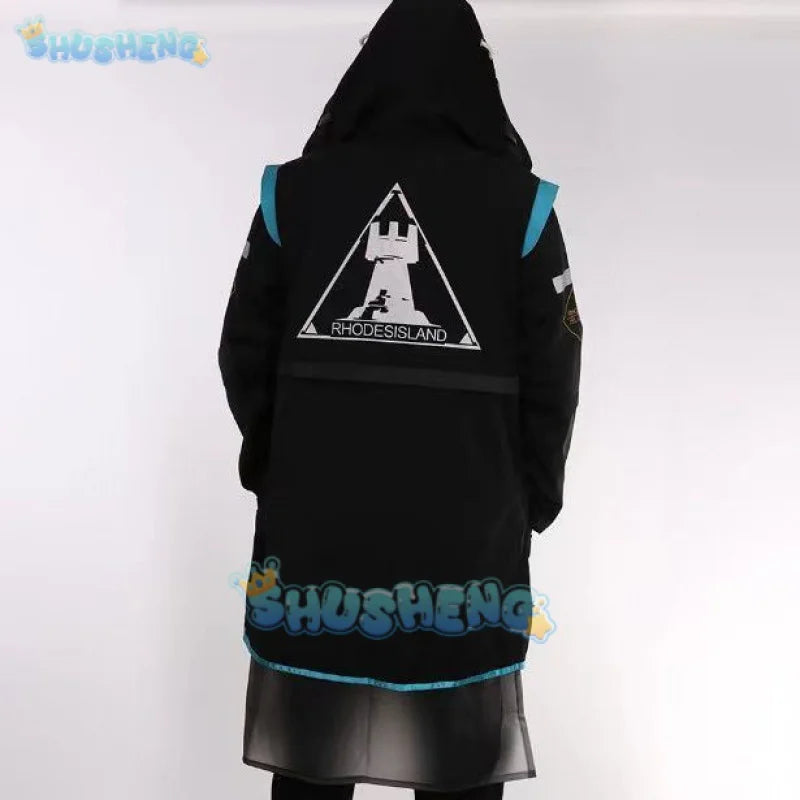 Arknights cos Spiel Arknights Doctor Cosplay Kostüm Erwachsene Unisex Komplettsets Maßanfertigung für Halloween Karneval Party Frauen Mädchen