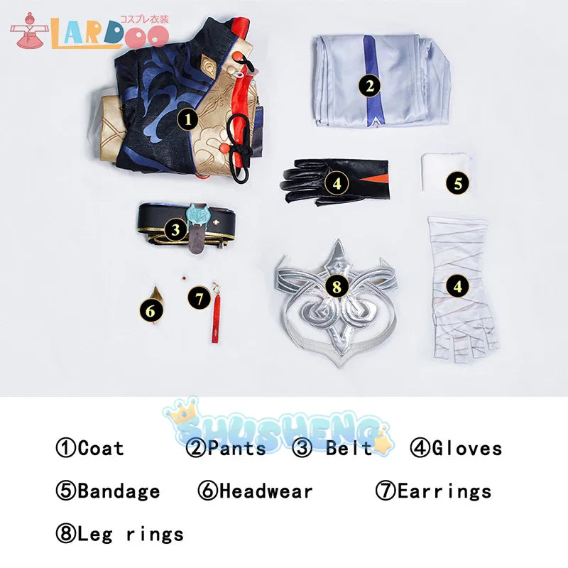 Blade Cosplay Honkai Star Rail Spiel zum Unterwerfen Spiel Rollenspiel Halloween Party Outfit
