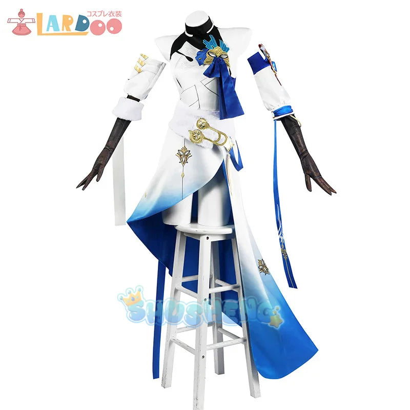 Bronya Cosplay Kostüm Perücke Spiel Honkai: Star Rail Cosplay Kleid Haare Halloween Karneval Verkleidung Party Anzug Frauen Sexy
