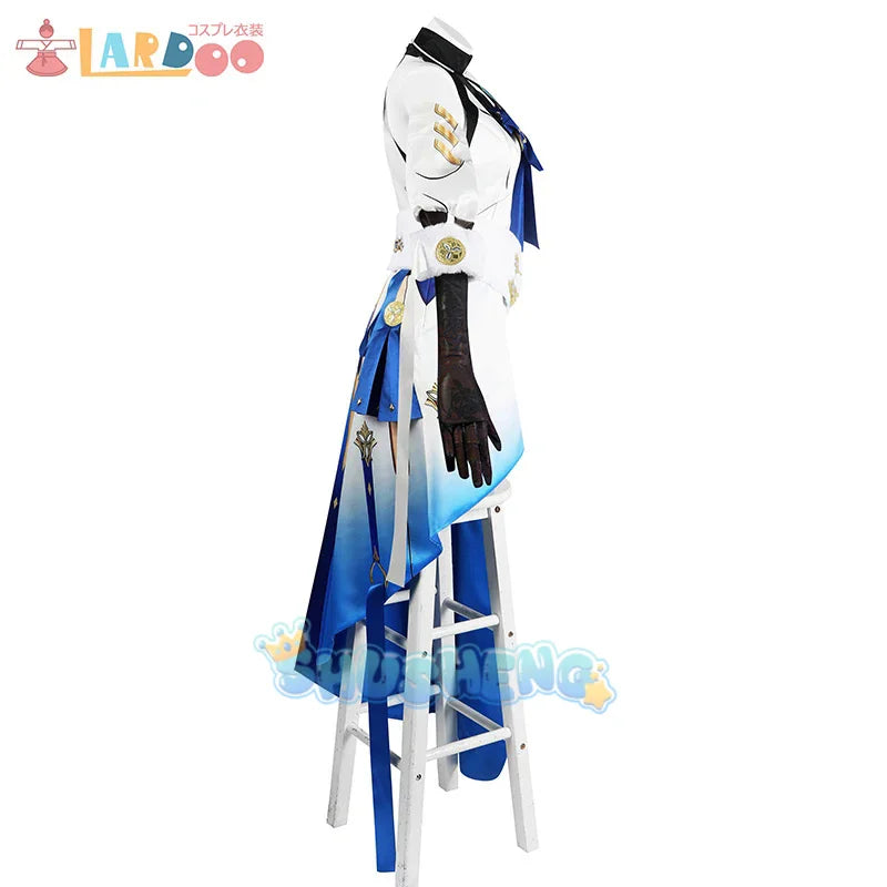 Bronya Cosplay Kostüm Perücke Spiel Honkai: Star Rail Cosplay Kleid Haare Halloween Karneval Verkleidung Party Anzug Frauen Sexy