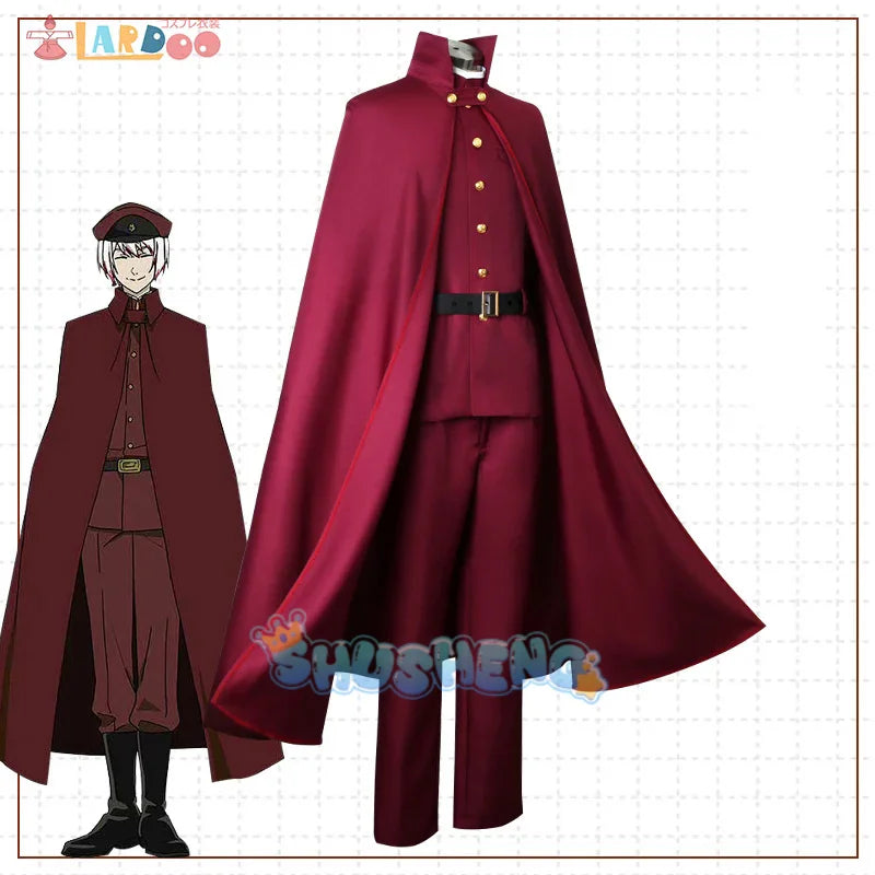 Bungo Stray Dogs Staffel 4 Cosplay Tetchou Suehiro Cosplay Kostüm Umhang Hut Handschuhe Halloween Uniform Anzug