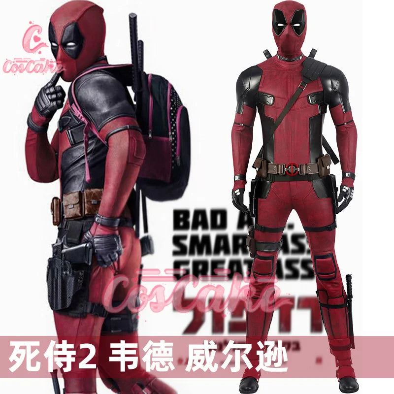 Deadpool 2 Cosplay Cosutme Wade Winston Wilson Cosplay Costume Woman Movie Anti-hero Suit Halloween
