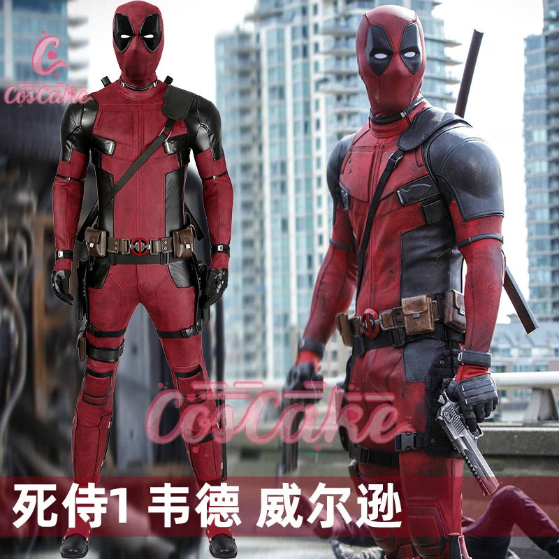 Deadpool Cosplay Cosutme Wade Winston Wilson Cosplay Costume Woman Movie Anti-hero Suit Halloween