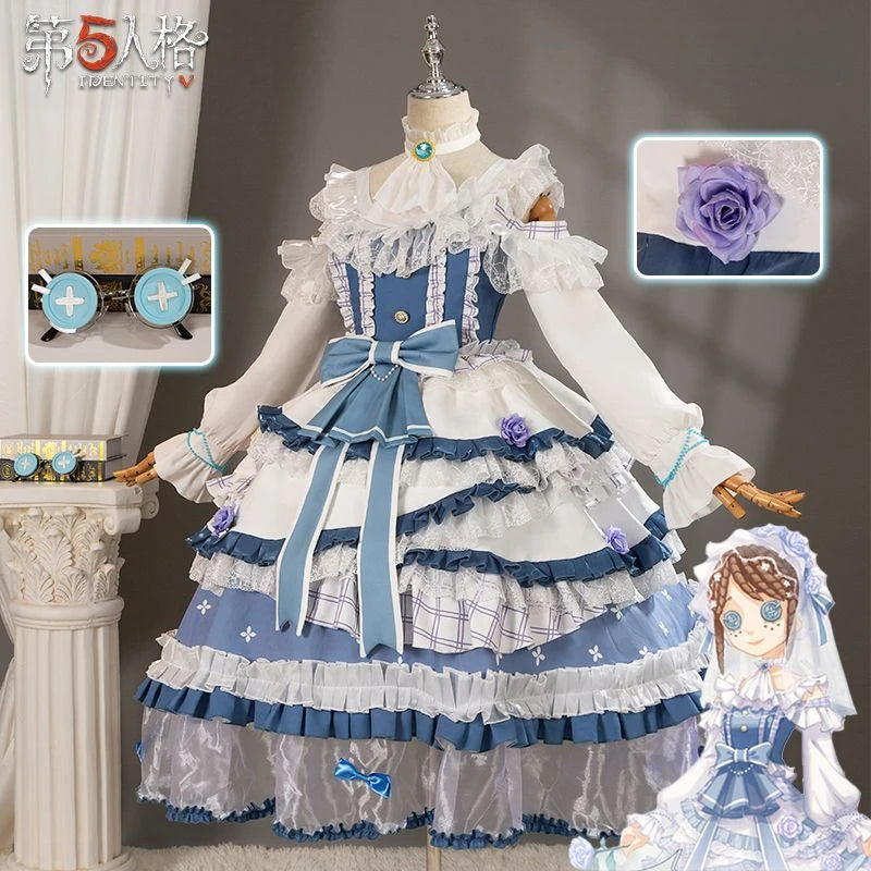 Emma Woods Lisa Beck Anime Game Identity V Cosplay Costume Gardener Clothes Wig Cosplay Lolita Style Woman Large size S-XXL