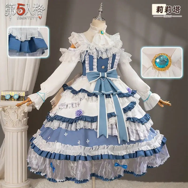 Emma Woods Lisa Beck Anime Game Identity V Cosplay Costume Gardener Clothes Wig Cosplay Lolita Style Woman Large size S-XXL