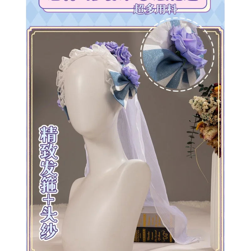 Emma Woods Lisa Beck Anime Game Identity V Cosplay Costume Gardener Clothes Wig Cosplay Lolita Style Woman Large size S-XXL