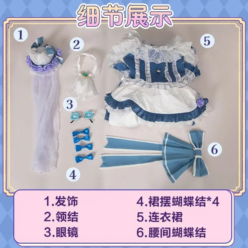 Emma Woods Lisa Beck Anime Game Identity V Cosplay Costume Gardener Clothes Wig Cosplay Lolita Style Woman Large size S-XXL