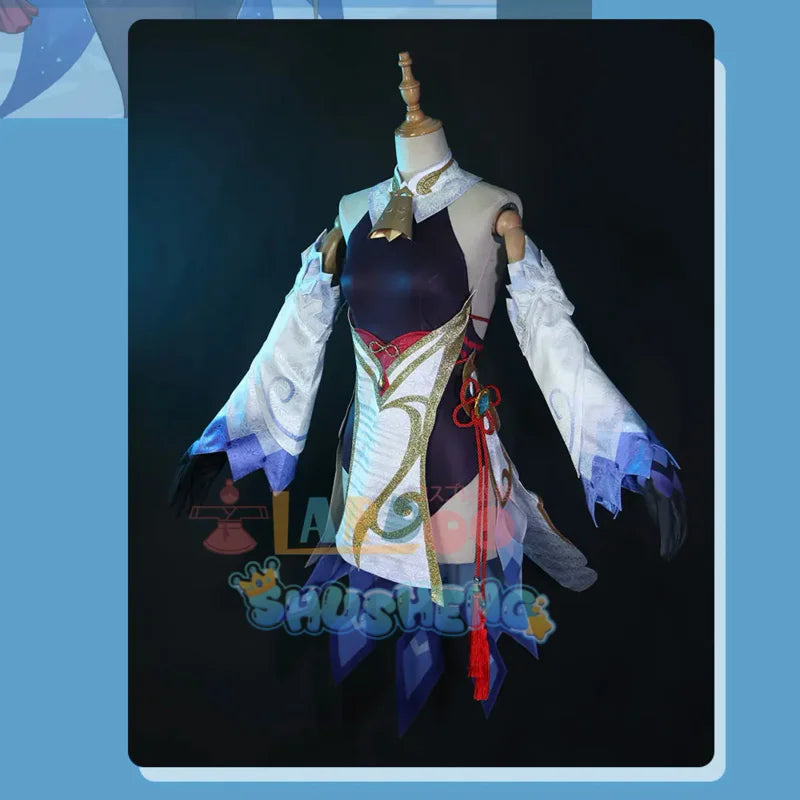 Spiel Genshin Impact Cosplay Ganyu Kostüm Halloween Kostüme für Frauen