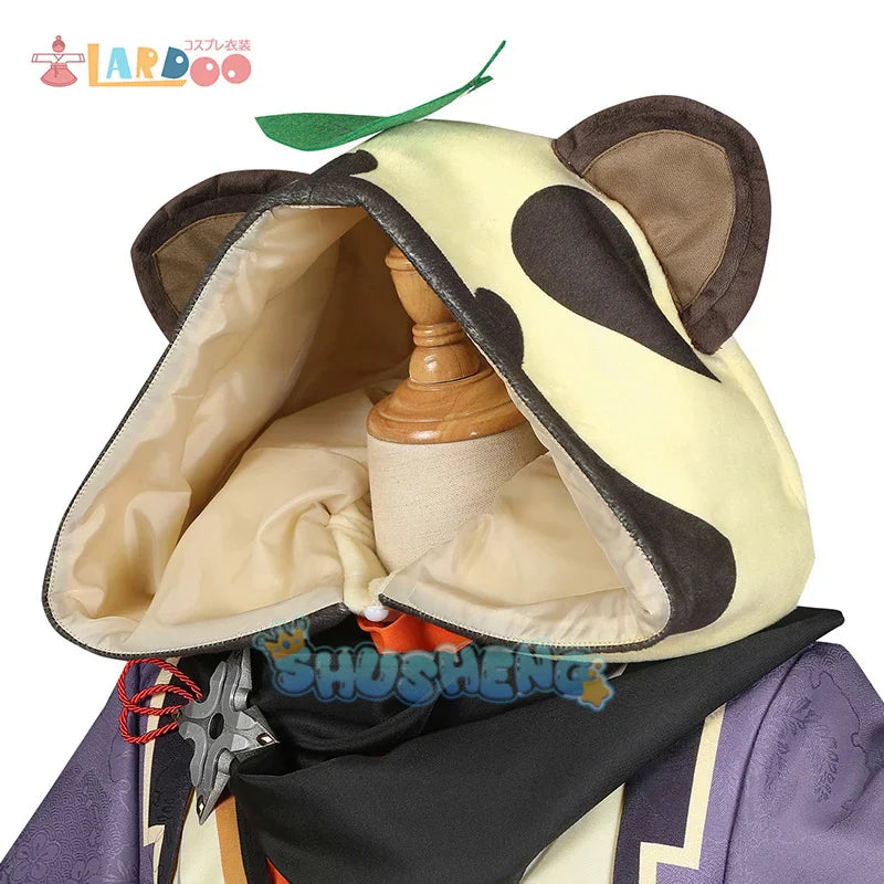 Spiel Genshin Impact Sayu Cosplay Kostüm Damen Outfits Schönes Kleid Halloween Hut Schwanz Komplettset