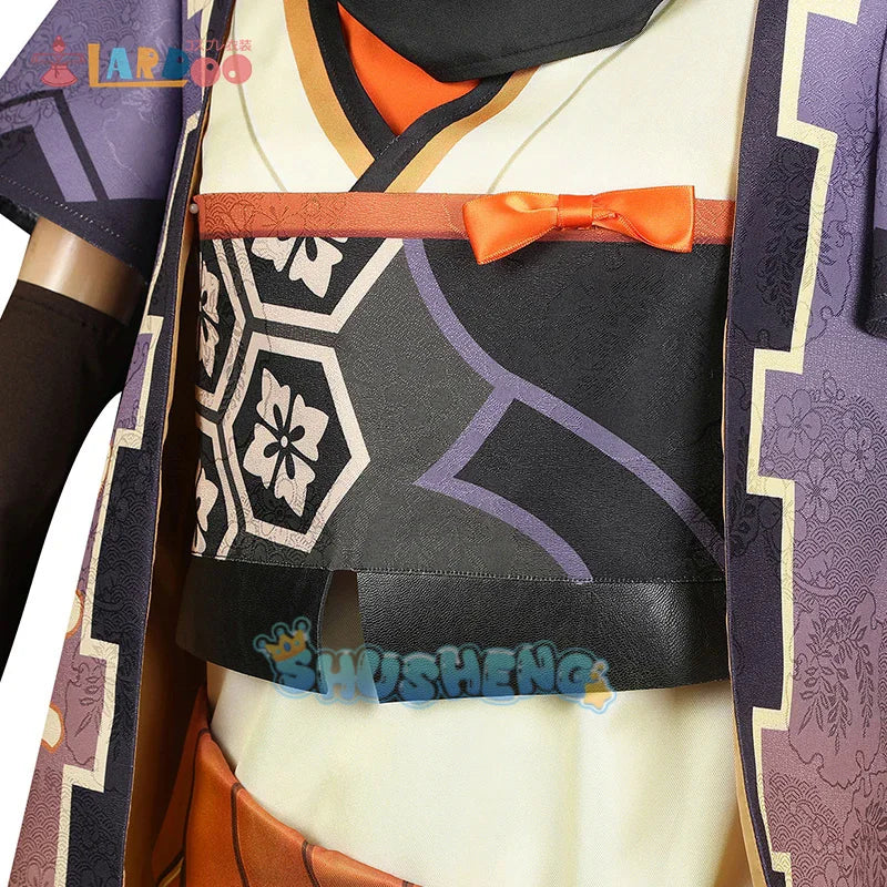 Spiel Genshin Impact Sayu Cosplay Kostüm Damen Outfits Schönes Kleid Halloween Hut Schwanz Komplettset