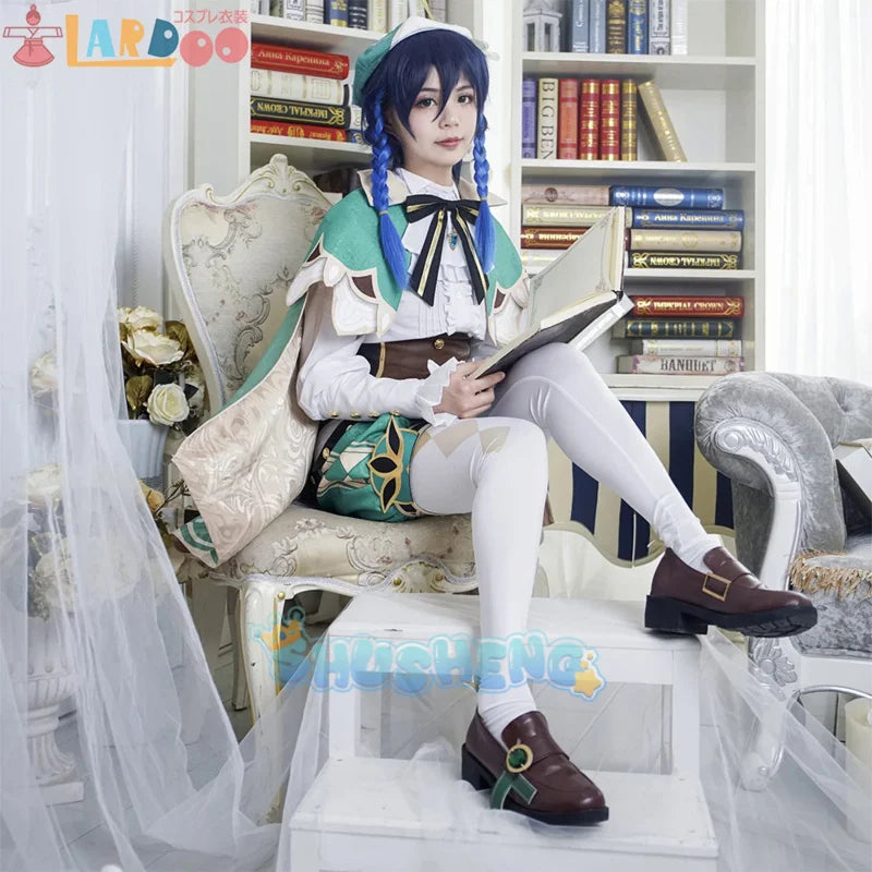 Spiel Genshin Impact cos Venti Cosplay Kostüm Halloween Kostüme Love Live