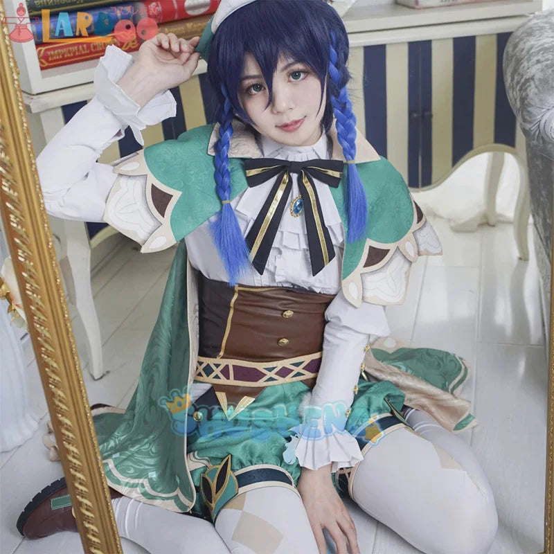 Spiel Genshin Impact cos Venti Cosplay Kostüm Halloween Kostüme Love Live