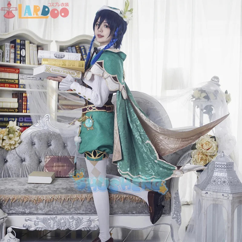 Spiel Genshin Impact cos Venti Cosplay Kostüm Halloween Kostüme Love Live