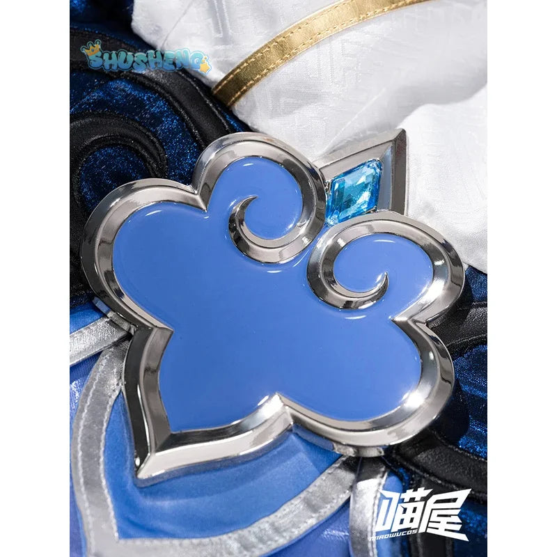 Game Honkai: Star Rail Baiheng Cosplay Costume Latest wig, shoes, earrings, props, complete set of Halloween custom uniforms