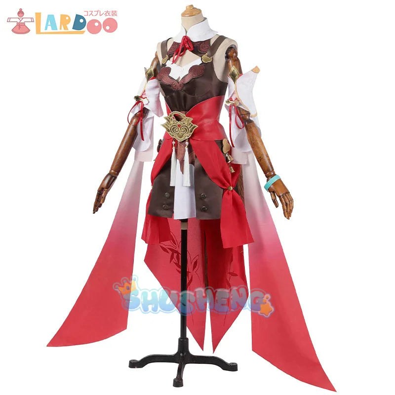 Spiel Honkai Star Rail Tingyun Cosplay Kostüm Frauen Sexy Kleid Ohren Schwanz Kopfbedeckung Halloween Karneval Kleidung