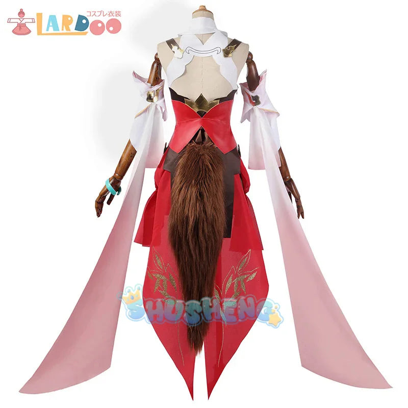 Spiel Honkai Star Rail Tingyun Cosplay Kostüm Frauen Sexy Kleid Ohren Schwanz Kopfbedeckung Halloween Karneval Kleidung