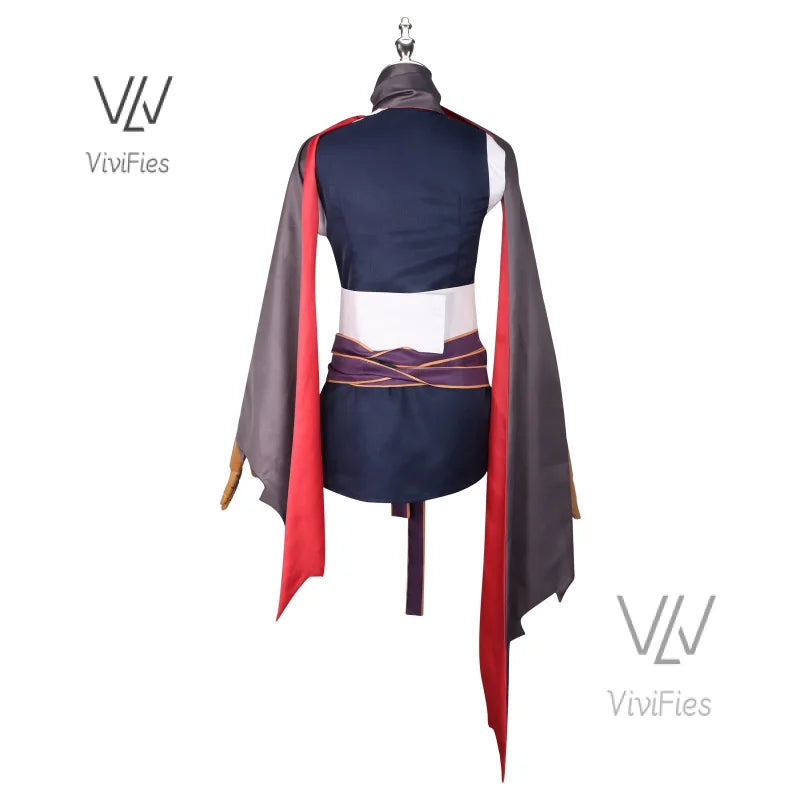 Game Senren*Banka Hitachi Mako Cosplay Costume Halloween Japanese Game Suit Lovely Women Kimono New in stock