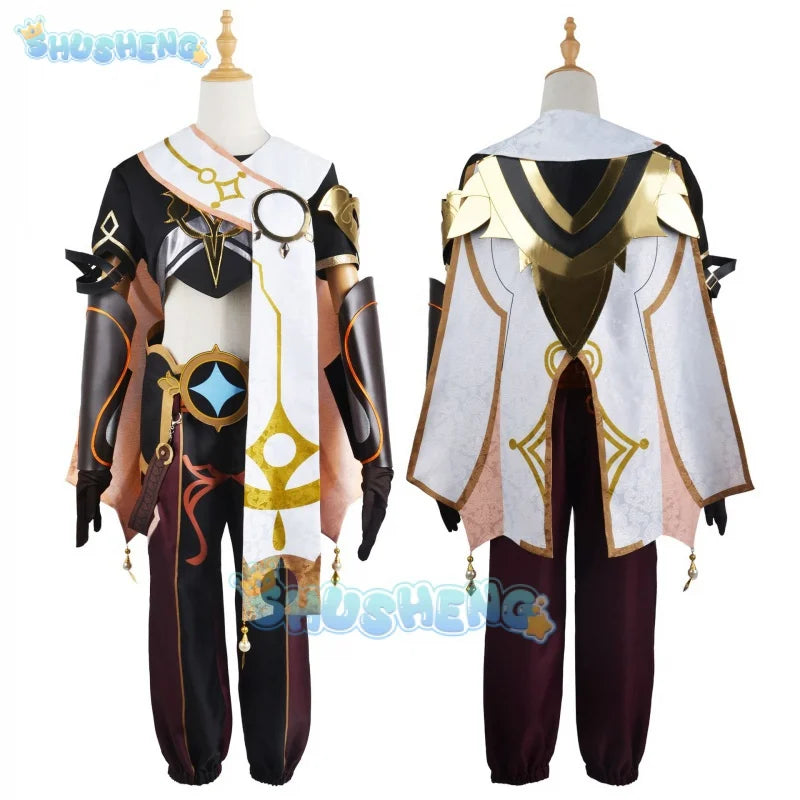 Genshin Impact Aether Cos Kleidung Spiel Anime Cosplay Kostüm