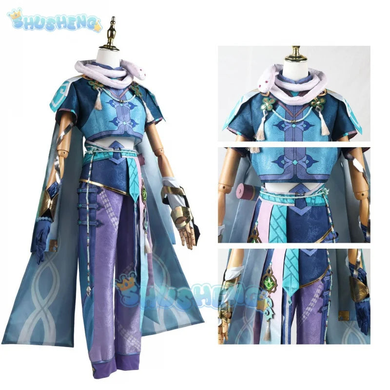 Genshin Impact Baizhu Cos Kleidung Spiel Anime Cosplay Kostüm