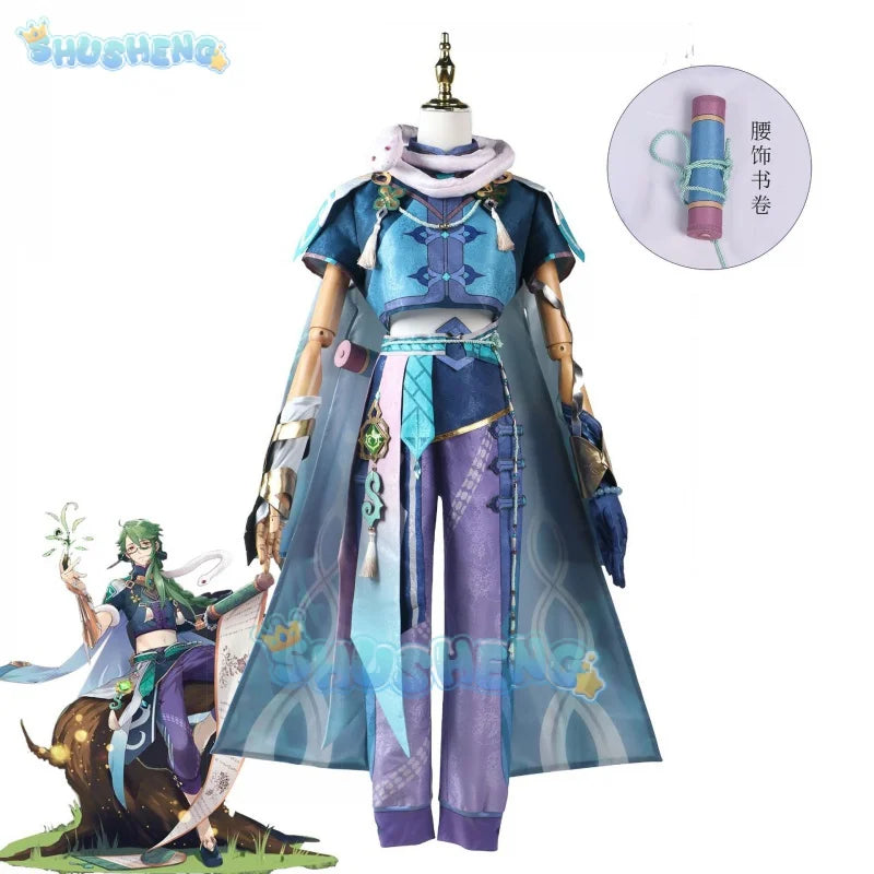 Genshin Impact Baizhu Cos Kleidung Spiel Anime Cosplay Kostüm