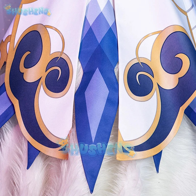 Genshin Impact Cosplay Ganyu Costume Anime Game Gan Yu Women Halloween Party Outfit